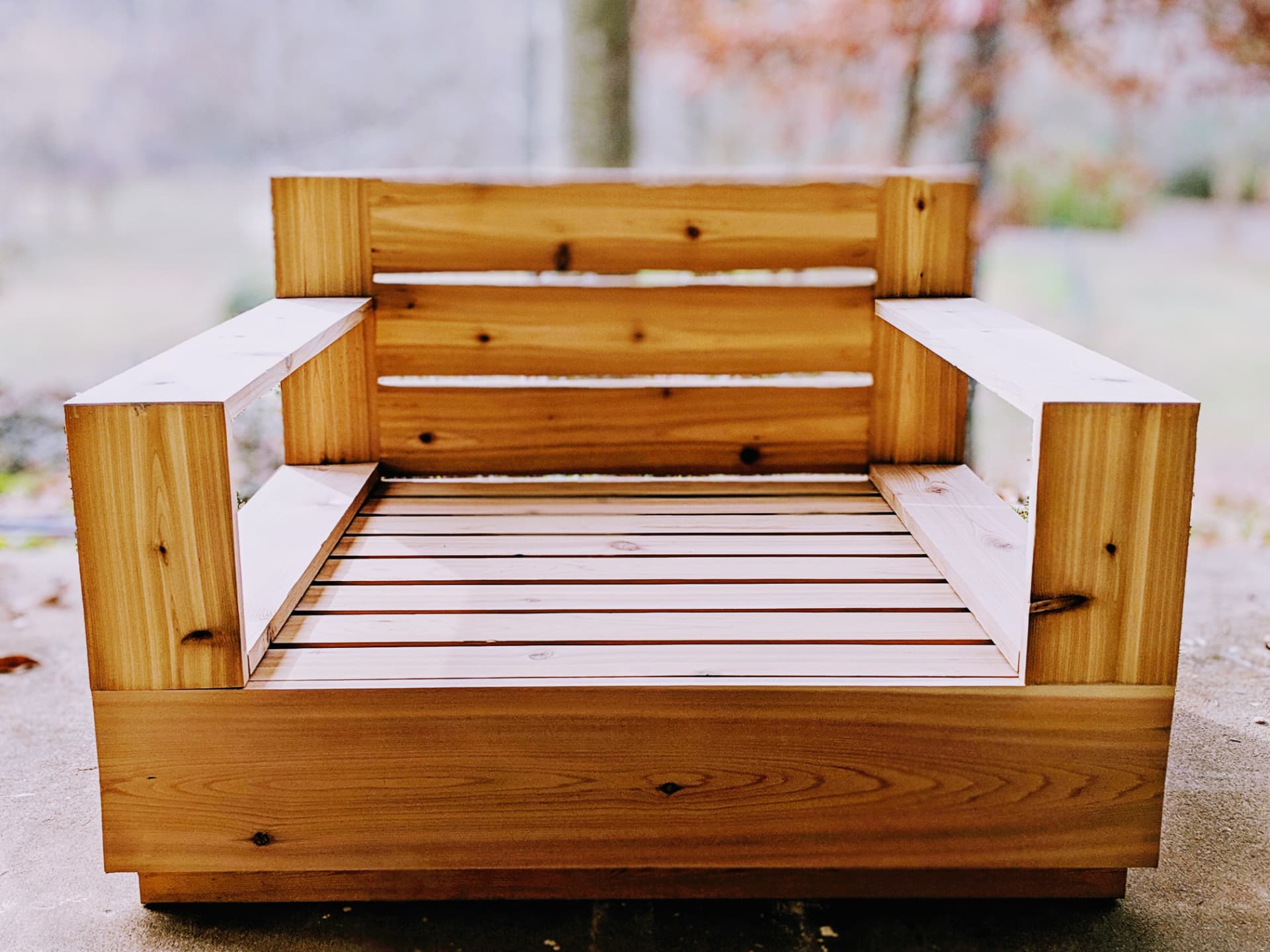 Custom Furniture & Built-Ins — Custom outdoor chair inspired by Restoration Hardware